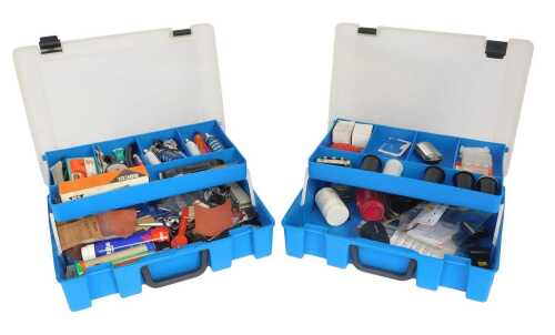 Lights and wheel repair items, including a cat's eye front bicycle light, various fuses, a Speed...