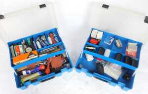 Lights and wheel repair items, including a cat's eye front bicycle light, various fuses, a Speed... - 3