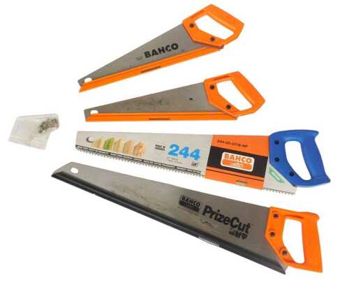 Bahco hand saws, including a 20" 244. (5)