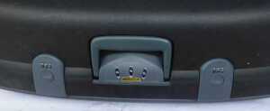 A Delsey hardshell suitcase, black. - 5