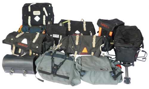 Bicycle panniers, including Carradice, etc. (a quantity)