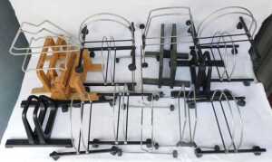 Various bicycle stands, including The Grand Stand, handmade pine stands, etc. (a quantity) - 3