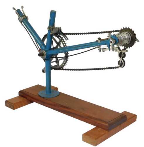 A Beneluxe front and rear derailleur advertising model.