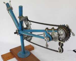 A Beneluxe front and rear derailleur advertising model. - 3