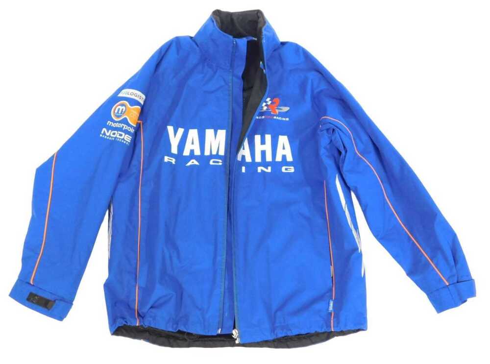 A Rob Mac Racing Yamaha Racing jacket, size large.