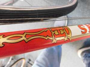 A Hetchins Experto Crede bicycle, on a red painted frame with Hetchins crest, with GB 537 chrome... - 16