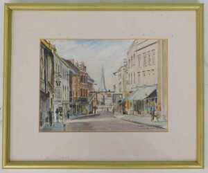 Alan C Robinson (20thC). Ashbourne Derbys, watercolour, signed, titled and dated 2000, 14.5cm x... - 2