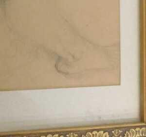 Augustus Edwin John (1878-1961). Nude study, pencil, signed, 29.5cm x 25cm. - 3