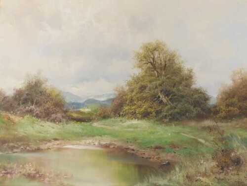 H Haller (20thC). Extensive country landscape, oil on canvas, signed, 60cm x 80cm.
