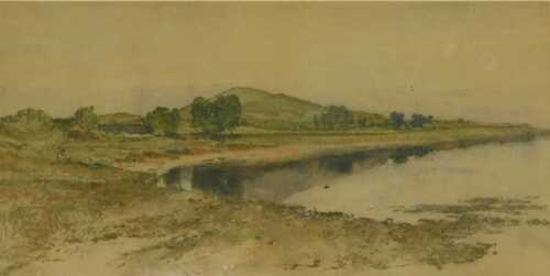 William Fettes Douglas (1822-1891). Scottish landscape, watercolour, initialled and dated (18)83,...