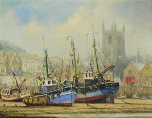 Jack Rigg (1927-2023). Cornwall, oil on board, signed, titled and dated 1985 verso, 33.5cm x...