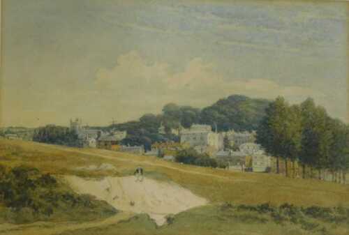 John Preston Neale (1780-1847). Tunbridge Wells from Common, watercolour, signed and dated 1847,...