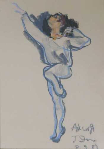 J Sten (20thC). Ashcroft, pastel drawing, signed, titled and dated 8.3.(19)80, 57.5cm x 41cm.