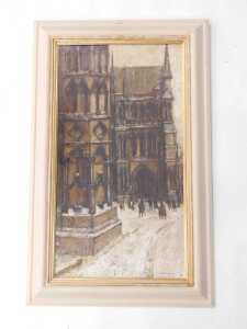 Peter Brannan (1926-1994). The Cathedral, oil on board, signed, dated (19)65 and titled verso,... - 3