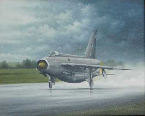 Neil Hipkiss (20thC). Lightning (Binbrook), oil on board, signed and titled verso, 19cm x 24cm....