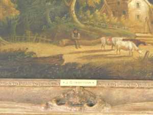 Julious Caesar Ibbbetson (1759-1817). Pastoral scene with a rustic seated on a felled tree... - 3