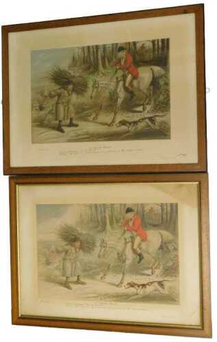 After John Leech (1817-1864). A Capital Finish, coloured print, published by Thos. Angew & Sons...