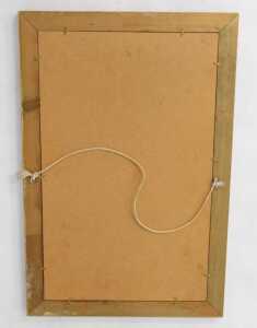 KC (19thC/20thC). Floral study, oil on opaque glass panel, initialled, 44cm x 28cm. - 4