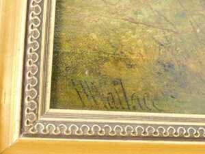 Harry Wallace (act.1881-1934). Thoresby Park, oil on canvas, signed and titled verso, 38.5cm x... - 3