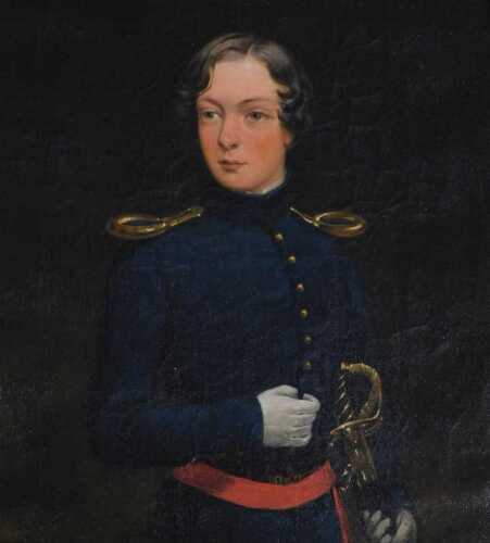 19thC British School. Henry Catley of Tames House, Great Uncle of Joyce Woodin nee Wire, oil on...