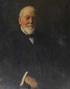 19thC/20thC British School. Half length portrait of a seated gentleman, oil on canvas, 90cm x 70cm.