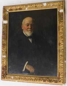 19thC/20thC British School. Half length portrait of a seated gentleman, oil on canvas, 90cm x 70cm. - 2