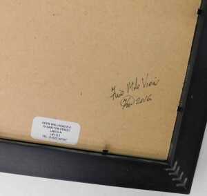 Kevin Wallhead (20thC). Five mile view, glass, signed, titled and dated 2016 verso, 24cm x 19cm. - 5