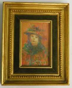Peter Brannan (1926-1994). Young girl, watercolour, signed and dated (19)82, 10.5cm x 7cm. - 2