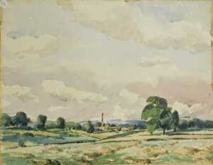 Edward Eaton Brannan (1886-1957). Street scene, watercolour, signed, 30cm x 41cm and six other... - 3