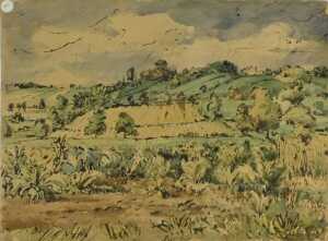 Edward Eaton Brannan (1886-1957). Studio works, watercolours, 46cm x 56cm, contents of folder. (10) - 2