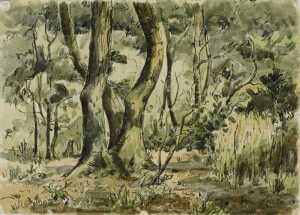 Edward Eaton Brannan (1886-1957). Studio works, watercolours, 46cm x 56cm, contents of folder. (10) - 5