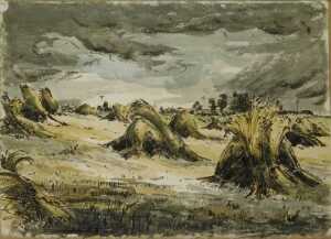 Edward Eaton Brannan (1886-1957). Studio works, watercolours, 46cm x 56cm, contents of folder. (10) - 12