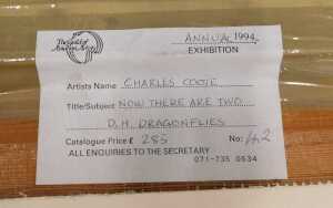 Charles Coote (20thC). Now there are two D. H. Dragonflies, oil on canvas, signed and titled... - 5