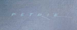 James Petrie (20thC). Cats Eyes (Beaufighter 1.604 SQDN), oil on board, signed and titled verso,... - 3