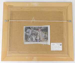 Lee Lacey (20thC). The Speed Twins - Triumph Motorcycles Tempest, oil on board, signed and... - 4