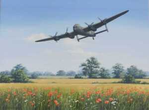 Patricia Forrest (20thC). PA474 Runs in at 100ft/ Avro Lancaster, watercolour, signed and titled...