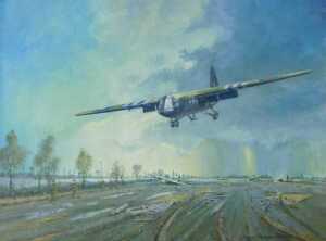 Terry George (20thC). A Normandy Landing 1944 - Airspeed Horsa, oil on canvas, signed, dated...