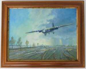 Terry George (20thC). A Normandy Landing 1944 - Airspeed Horsa, oil on canvas, signed, dated... - 2