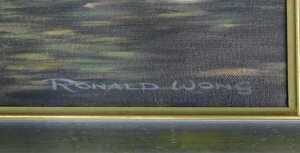 Ronald Wong (b.1940). Prelude to Peace (Mosquito to Pathfinders/Manna), oil on canvas, signed... - 4