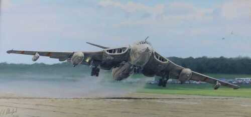 Simon Mumford (20thC). Volitant Victor - Victor K2 Bruntingthorpe, oil on canvas, signed, dated...