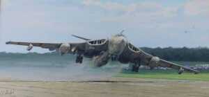 Simon Mumford (20thC). Volitant Victor - Victor K2 Bruntingthorpe, oil on canvas, signed, dated...
