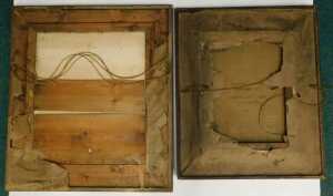 Two 19thC painted portraits. Husband and Wife, Rosewood frames with gilt slip mounts, 60cm x... - 4