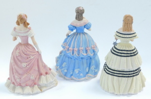 Seven Wedgwood porcelain figures, limited edition, for Spink., comprising The Coronation Ball., Christmas At Windsor., The Imperial Banquet., The Great Exhibition., The Royal Wedding., and The Golden Jubilee., together with a figure Enchanted Evening The - 3
