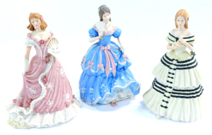 Seven Wedgwood porcelain figures, limited edition, for Spink., comprising The Coronation Ball., Christmas At Windsor., The Imperial Banquet., The Great Exhibition., The Royal Wedding., and The Golden Jubilee., together with a figure Enchanted Evening The - 6