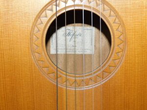 A Hofner Vienna maple cased classical guitar, with rosewood finger board, No 1108, bears label, cased, 97cm high. - 2