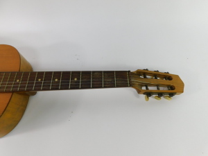 A Hofner Vienna maple cased classical guitar, with rosewood finger board, No 1108, bears label, cased, 97cm high. - 4