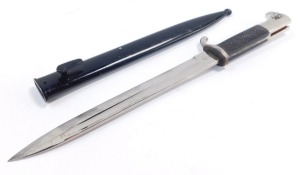 A German Third Reich WWII KS98 dress bayonet, with a WKC blade, with scabbard. - 2