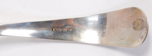 A Dutch silver soup ladle, monogram engraved, assay mark for The Hague, 7.43oz. - 4