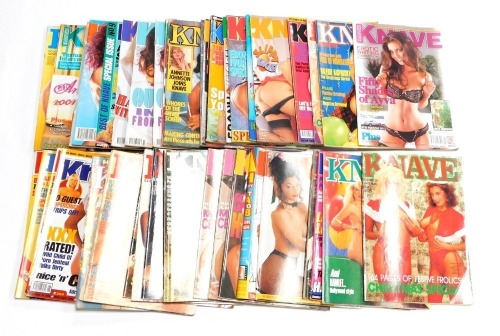 Forty Knave glamour magazines.