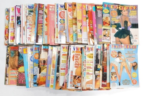 Seventy four Whitehouse glamour magazines.
